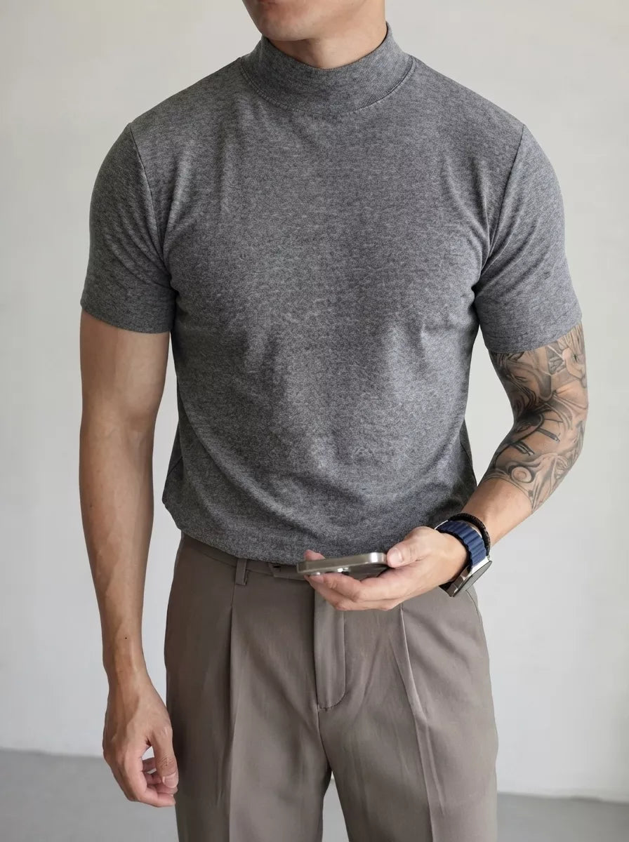 Classic Mock Neck T-shirt