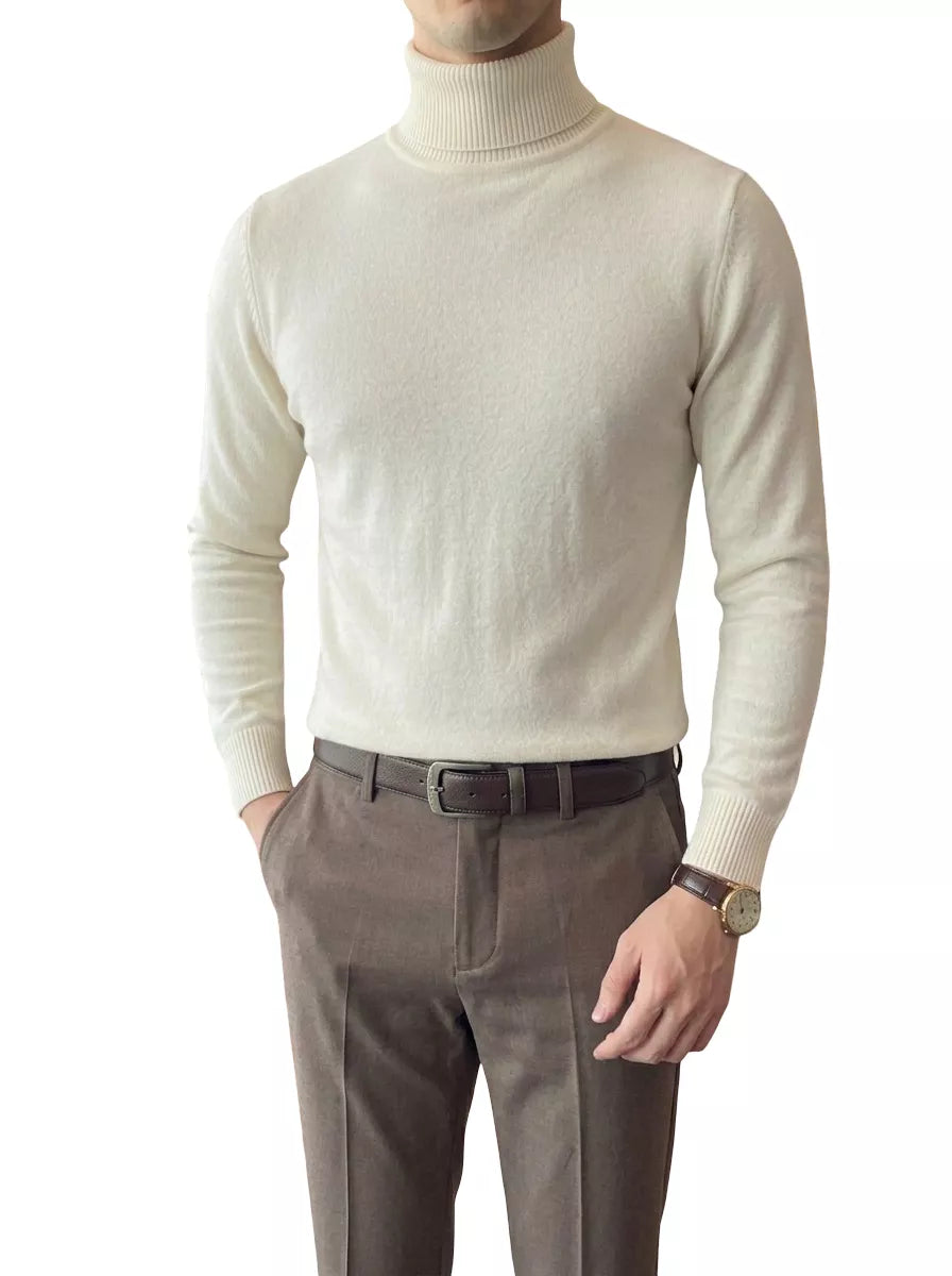 The Anti-Pilling Turtleneck Pullover - Men's Anti-Pilling Turtleneck | Minimalist Pullover | Alex Shogun Alex Shogun Men's Clothes