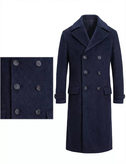 The Monarch Double-Breasted Overcoat - The Monarch Double-Breasted Overcoat Alex Shogun Men's Clothes