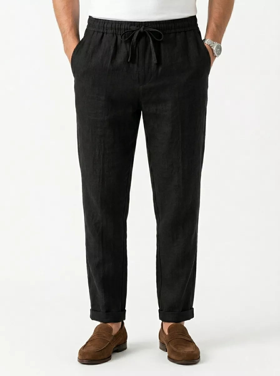 Straight Linen Pants - Men's Linen Pants | Breathable Elegant Trousers | Alex Shogun Alex Shogun Men's Clothes