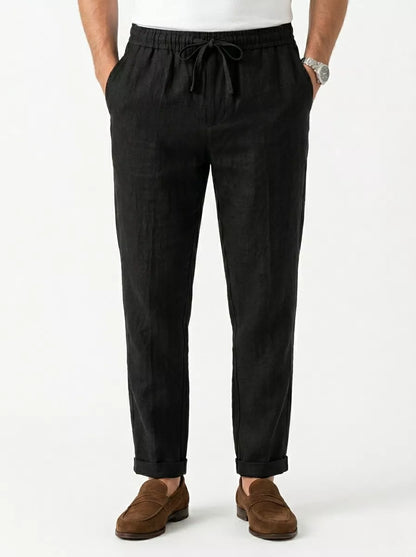 Straight Linen Pants - Men's Linen Pants | Breathable Elegant Trousers | Alex Shogun Alex Shogun Men's Clothes