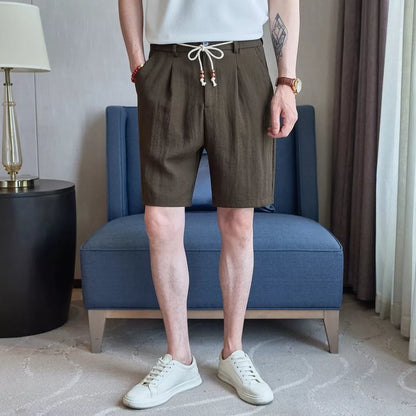 Capri Club Linen Shorts - Men's Linen Shorts | Tailored Summer Shorts | Alex Shogun Alex Shogun Men's Clothes