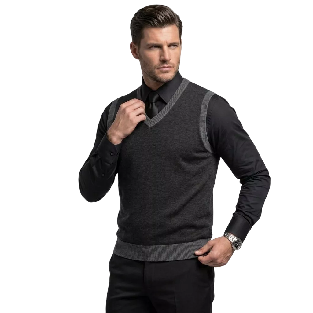 The Noir Essential Vest - The Noir Essential Vest Alex Shogun Men's Clothes