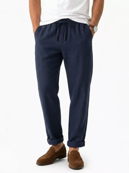 Straight Linen Pants - Men's Linen Pants | Breathable Elegant Trousers | Alex Shogun Alex Shogun Men's Clothes