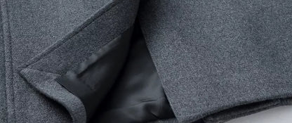 The Sovereign Overcoat — Wool Blend Long Trench - Alex Shogun Men's Clothes