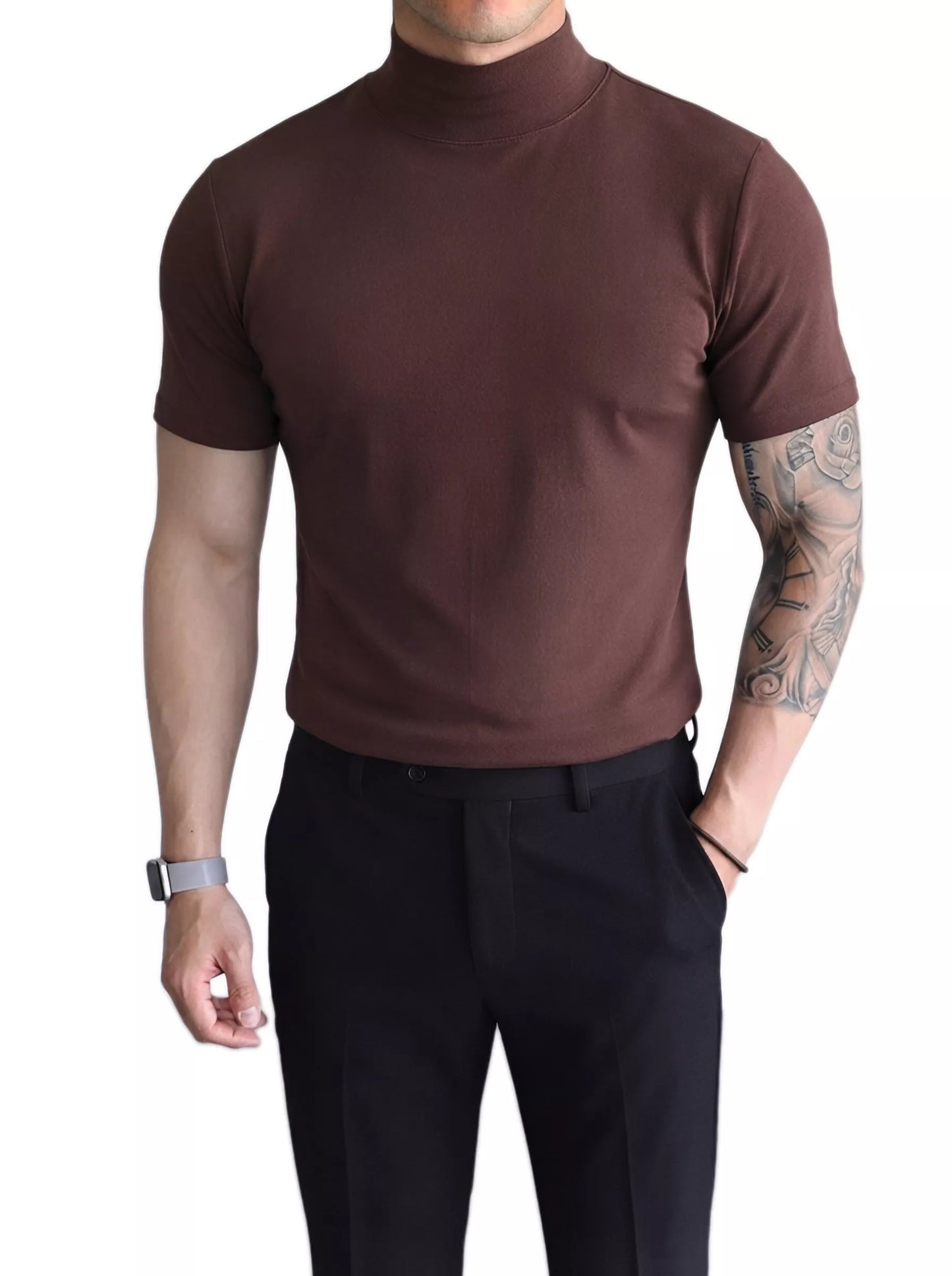 Classic Mock Neck T-shirt