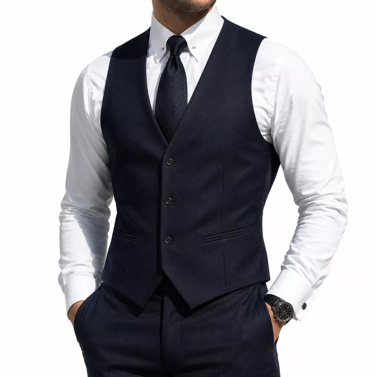 The Apex Tailored Vest - Men's Tailored Suit Vest | Elegant Waistcoat | Alex Shogun Alex Shogun Men's Clothes