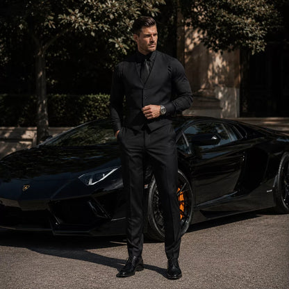 The Apex Tailored Vest - Men's Tailored Suit Vest | Elegant Waistcoat | Alex Shogun Alex Shogun Men's Clothes
