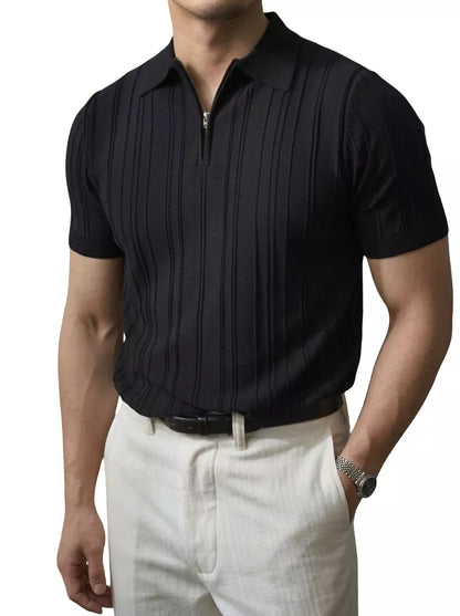 Das Zip-Ripp-Polo-Shirt