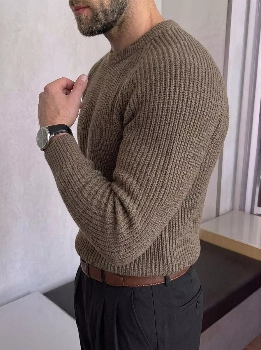 Saville Strickpullover – Rundhals-Pullover