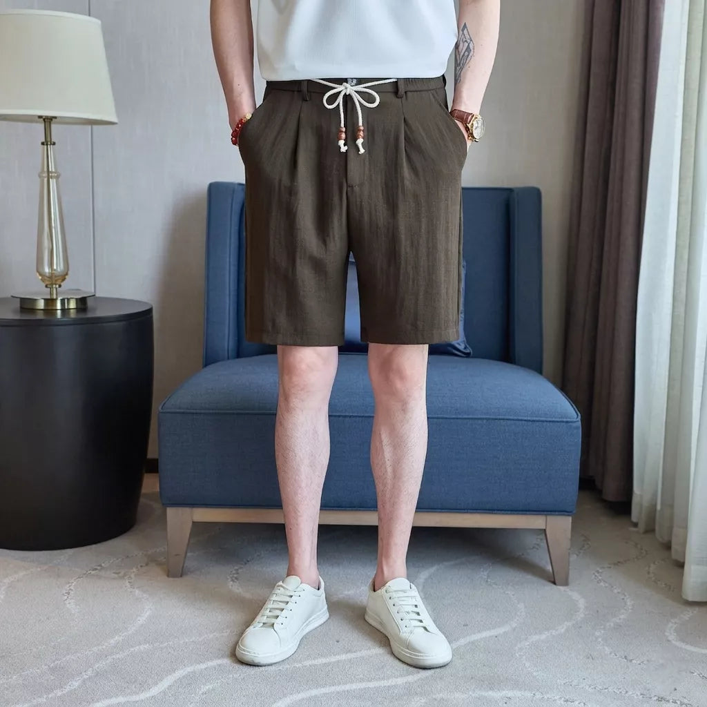 Capri Club Linen Shorts - Men's Linen Shorts | Tailored Summer Shorts | Alex Shogun Alex Shogun Men's Clothes