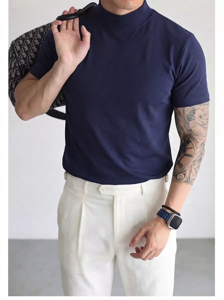Classic Mock Neck T-shirt