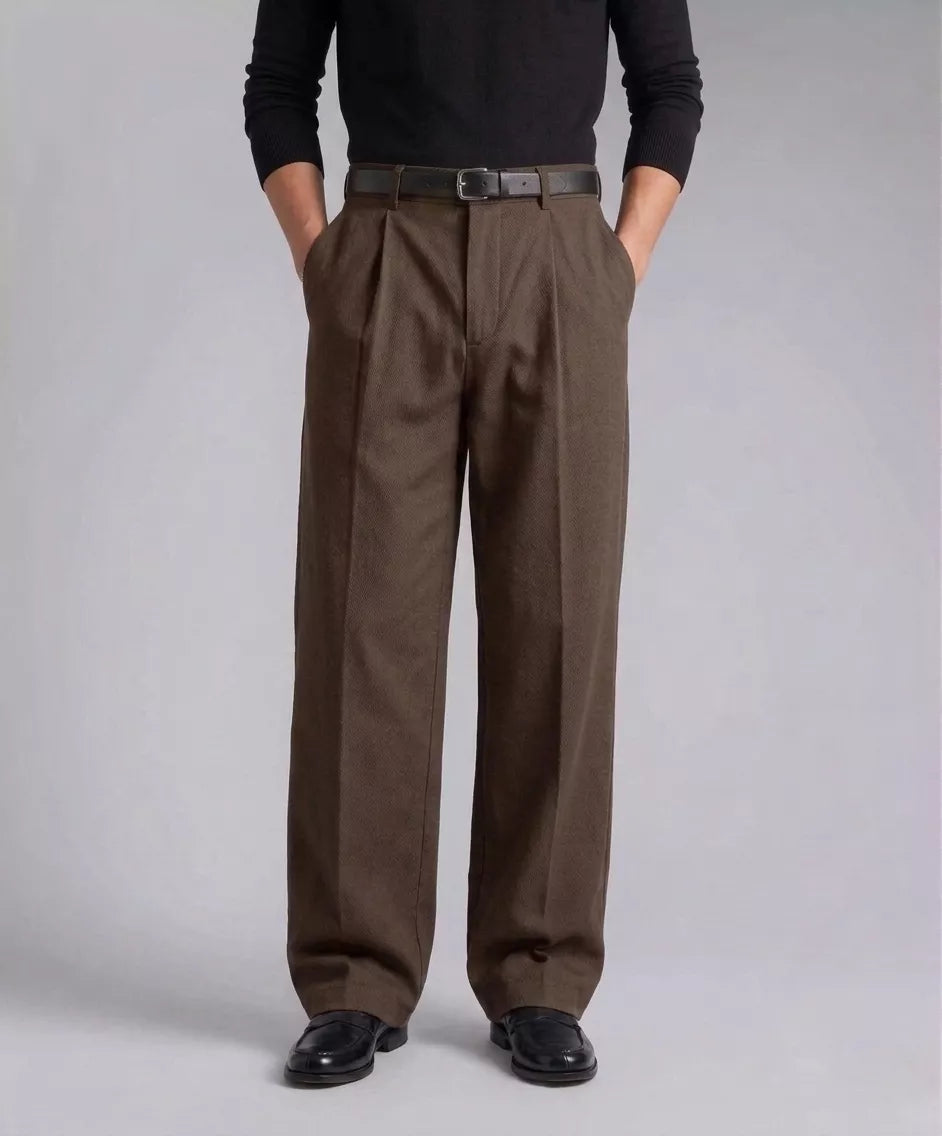 Men's Wide Leg Dress Pants — Flex Comfort | Alex Shogun