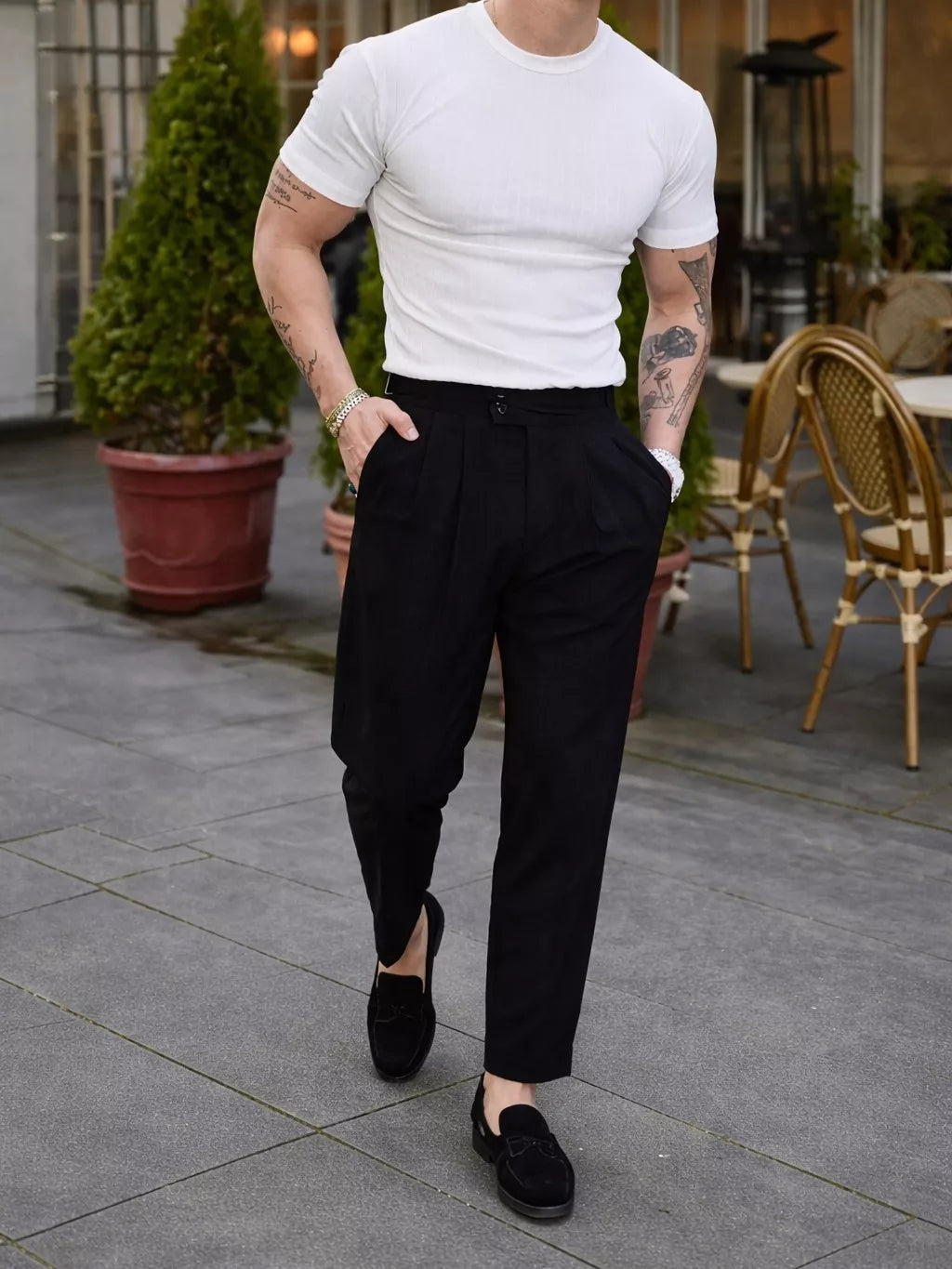 Prime Vertical Striped T-shirt - Prime Vertical Striped T-shirt Alex Shogun Men's Clothes