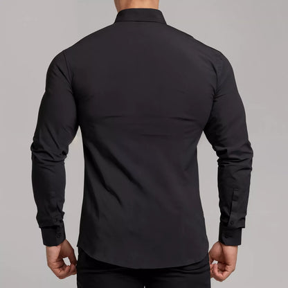 The S-Stretch Elite Long Sleeve Shirt - The S-Stretch Elite Long Sleeve Shirt Alex Shogun Men's Clothes