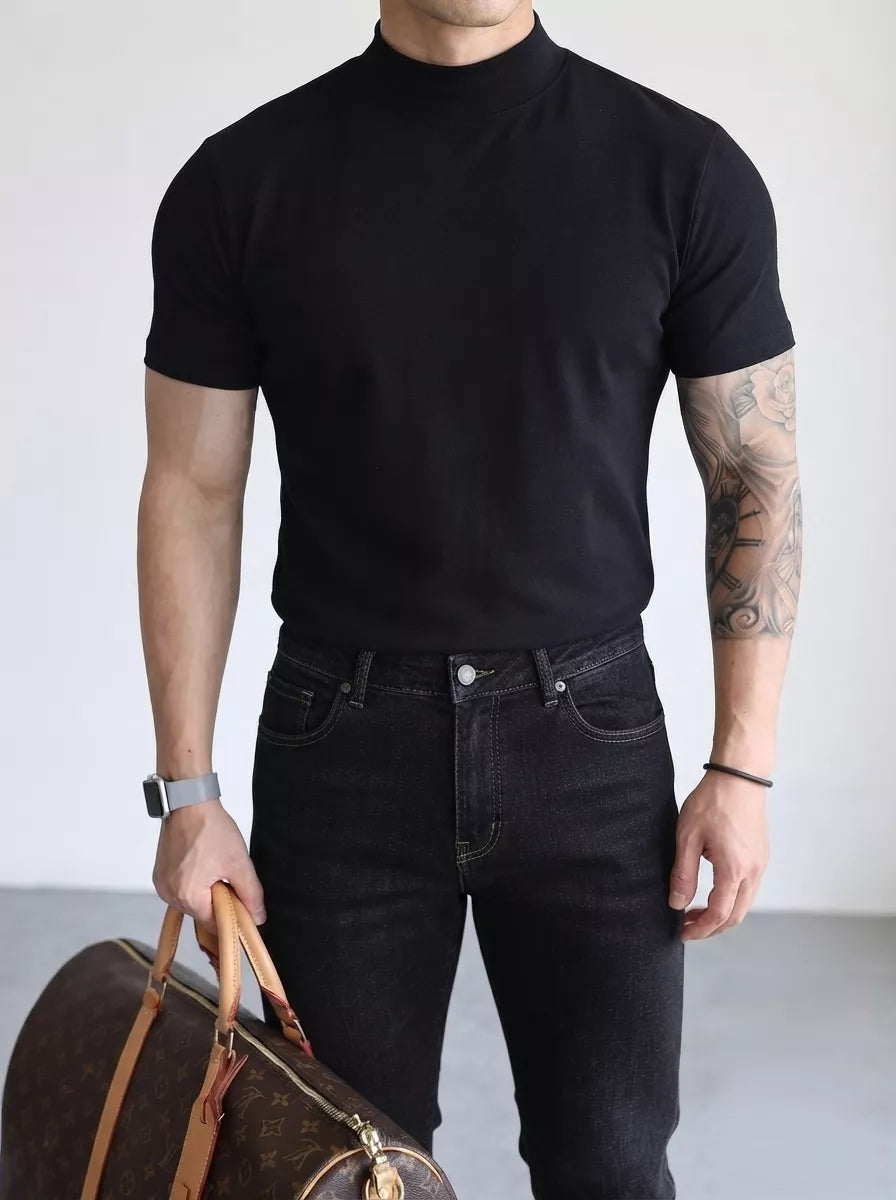 Classic Mock Neck T-shirt
