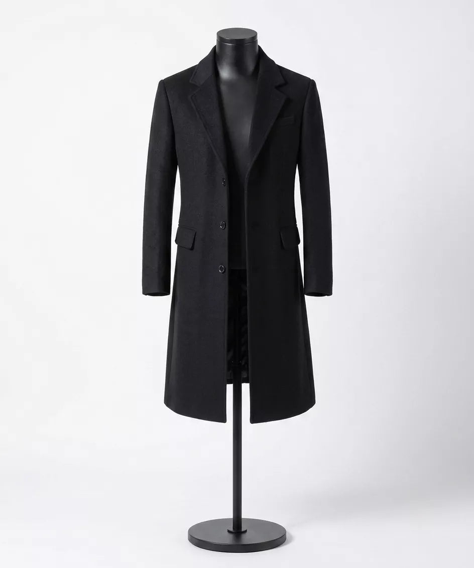 The Sovereign Overcoat — Wool Blend Long Trench - Alex Shogun Men's Clothes
