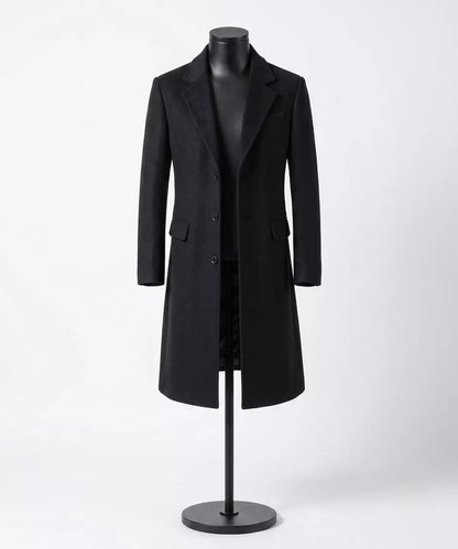 The Sovereign Overcoat — Wool Blend Long Trench - Alex Shogun Men's Clothes