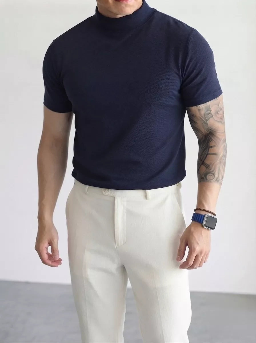 Classic Mock Neck T-shirt