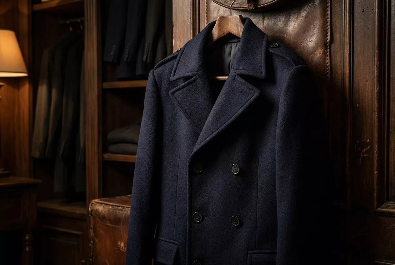 The Monarch Double-Breasted Overcoat - The Monarch Double-Breasted Overcoat Alex Shogun Men's Clothes