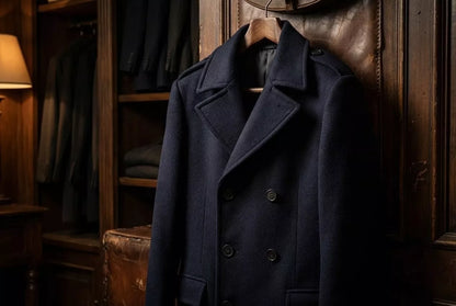 The Monarch Double-Breasted Overcoat - The Monarch Double-Breasted Overcoat Alex Shogun Men's Clothes