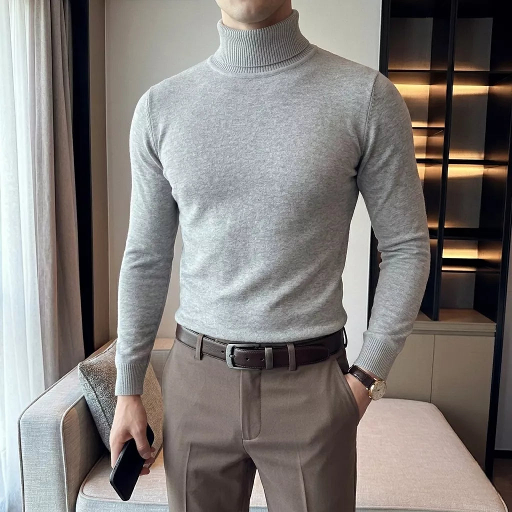 The Anti-Pilling Turtleneck Pullover - Men's Anti-Pilling Turtleneck | Minimalist Pullover | Alex Shogun Alex Shogun Men's Clothes