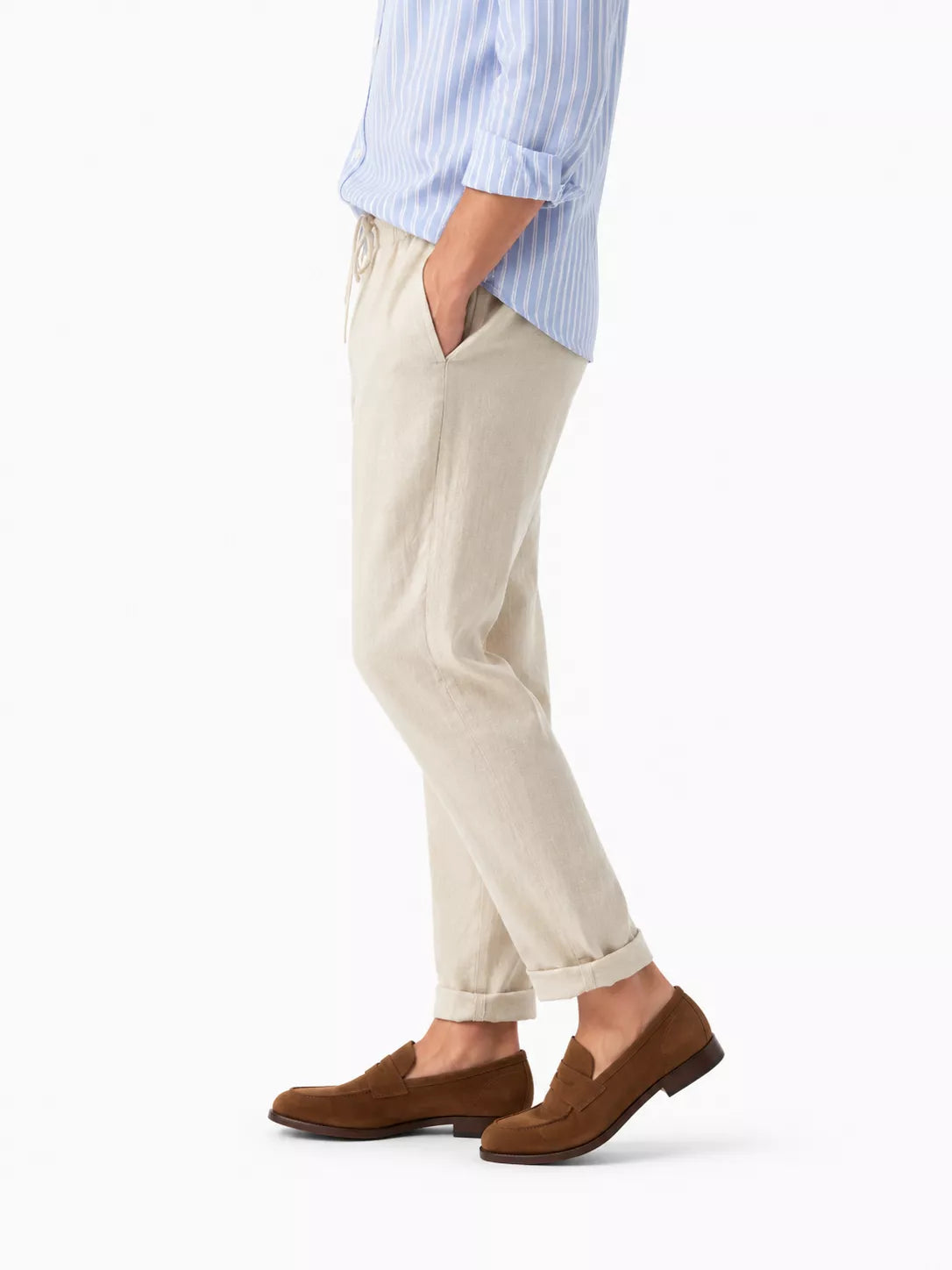 Straight Linen Pants - Men's Linen Pants | Breathable Elegant Trousers | Alex Shogun Alex Shogun Men's Clothes