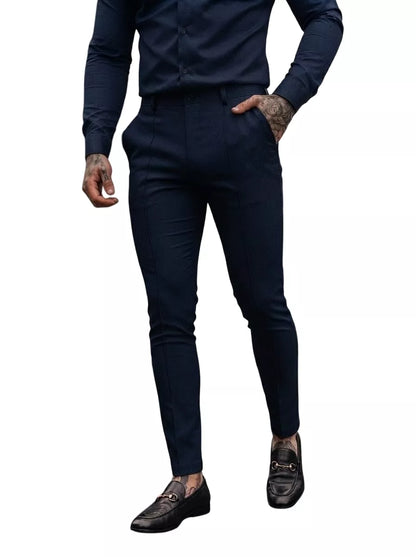 Business-Casual Tailored Trousers - Men's Slim Fit Business Trousers | Tailored Pants | Alex Shogun Alex Shogun Men's Clothes