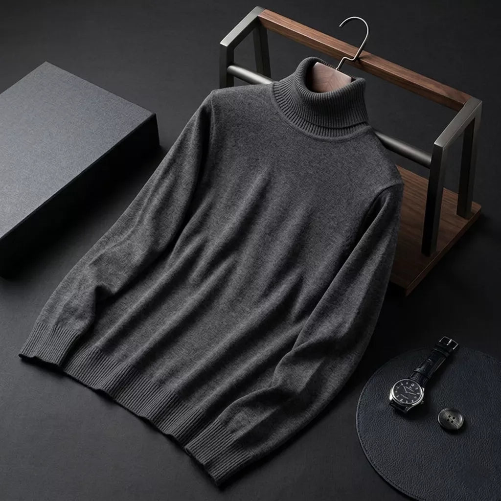 The Anti-Pilling Turtleneck Pullover - Men's Anti-Pilling Turtleneck | Minimalist Pullover | Alex Shogun Alex Shogun Men's Clothes