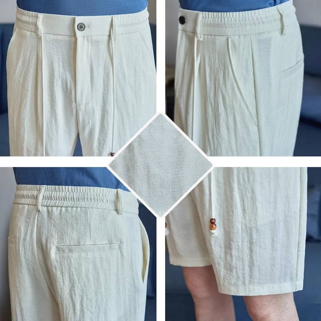 Capri Club Linen Shorts - Men's Linen Shorts | Tailored Summer Shorts | Alex Shogun Alex Shogun Men's Clothes