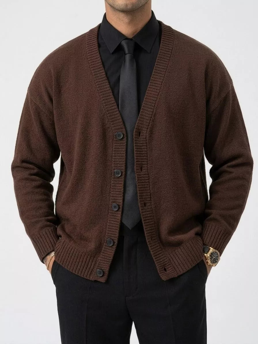Classic Knitted Cardigan - Men's Classic Knitted Cardigan | Elegant Knitwear | Alex Shogun Alex Shogun Men's Clothes