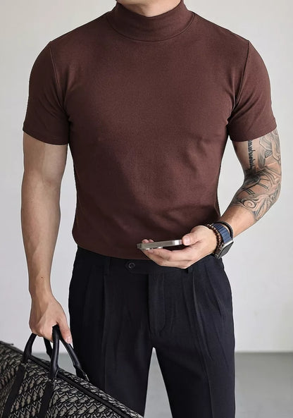 Classic Mock Neck T-shirt