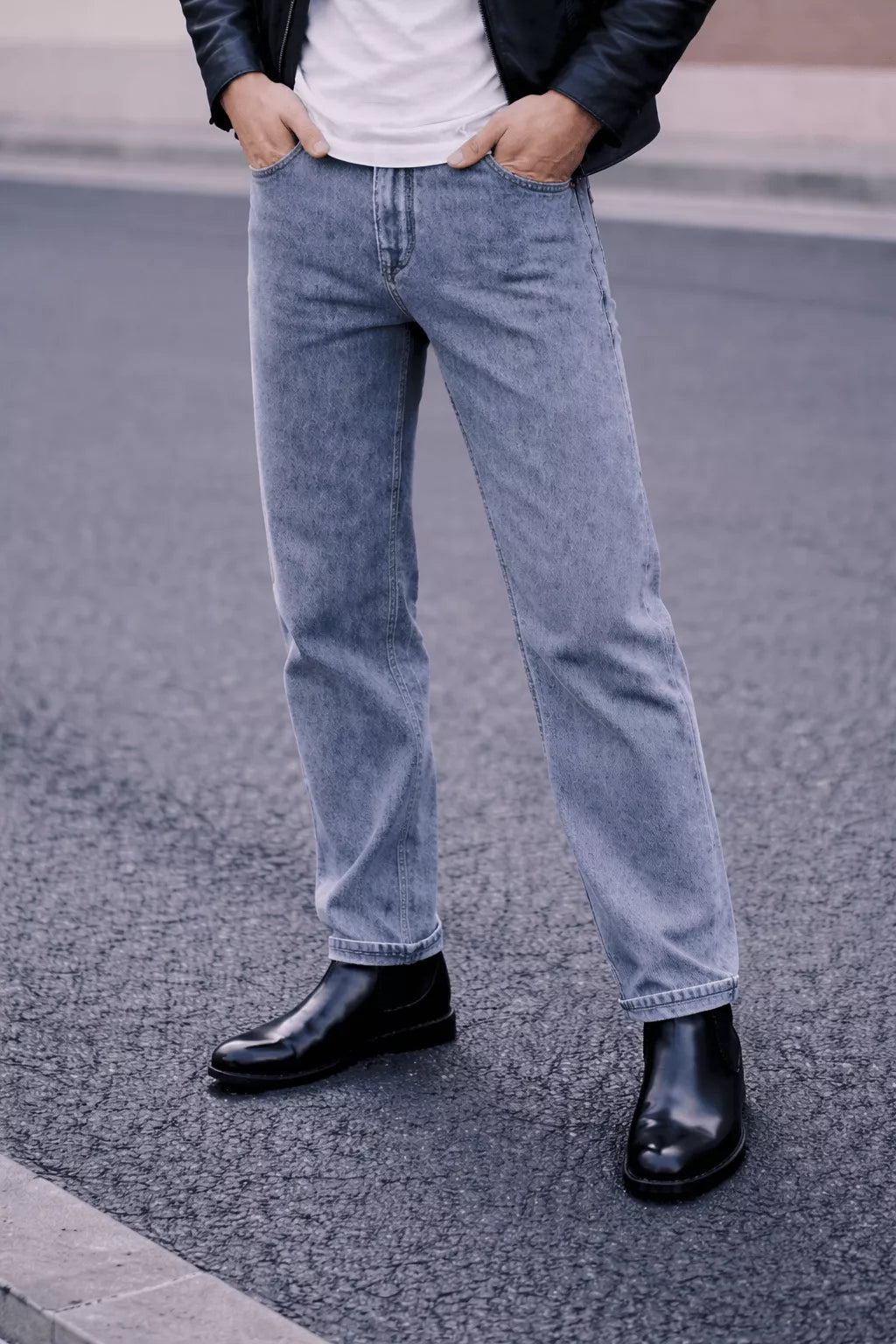 Loose Straight Jeans - Men's Loose Straight Leg Jeans | Relaxed Fit Denim | Alex Shogun Alex Shogun Men's Clothes