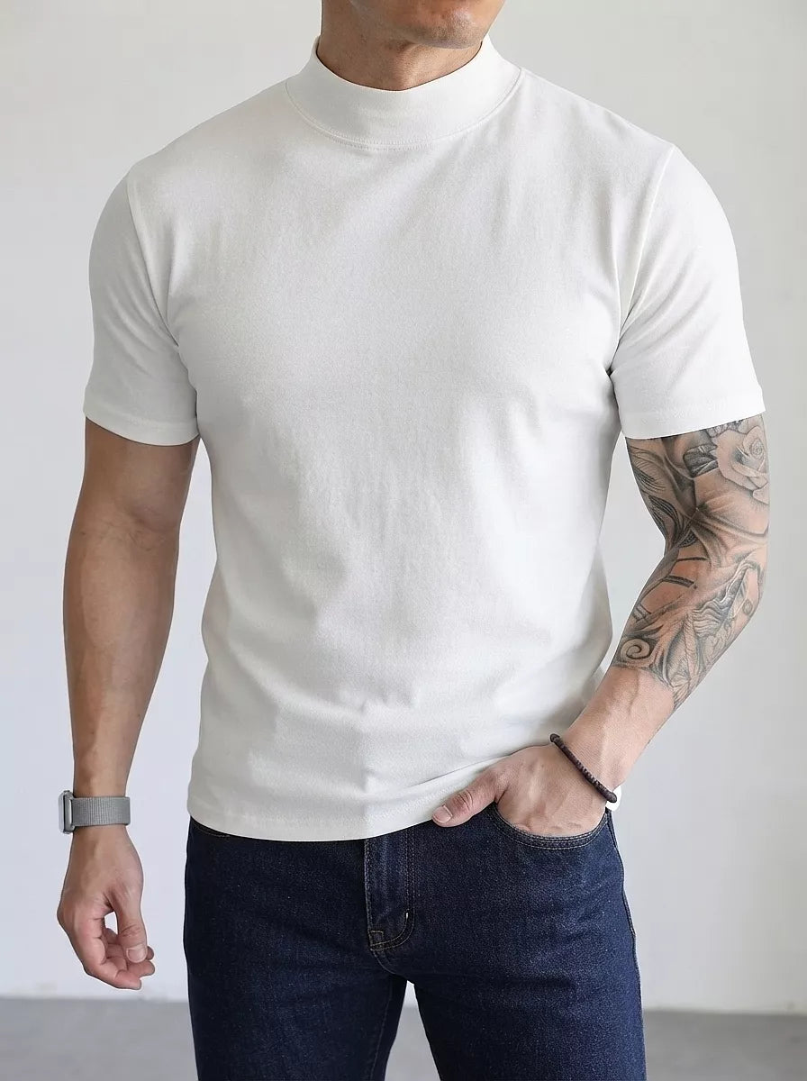 Classic Mock Neck T-shirt