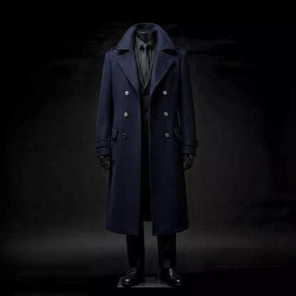 The Monarch Double-Breasted Overcoat - The Monarch Double-Breasted Overcoat Alex Shogun Men's Clothes