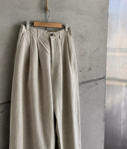 The Nobleman's Linen Wide-Leg Pants - Men's Wide Leg Linen Pants | Luxury Aesthetic Trousers | Alex Shogun Alex Shogun Men's Clothes