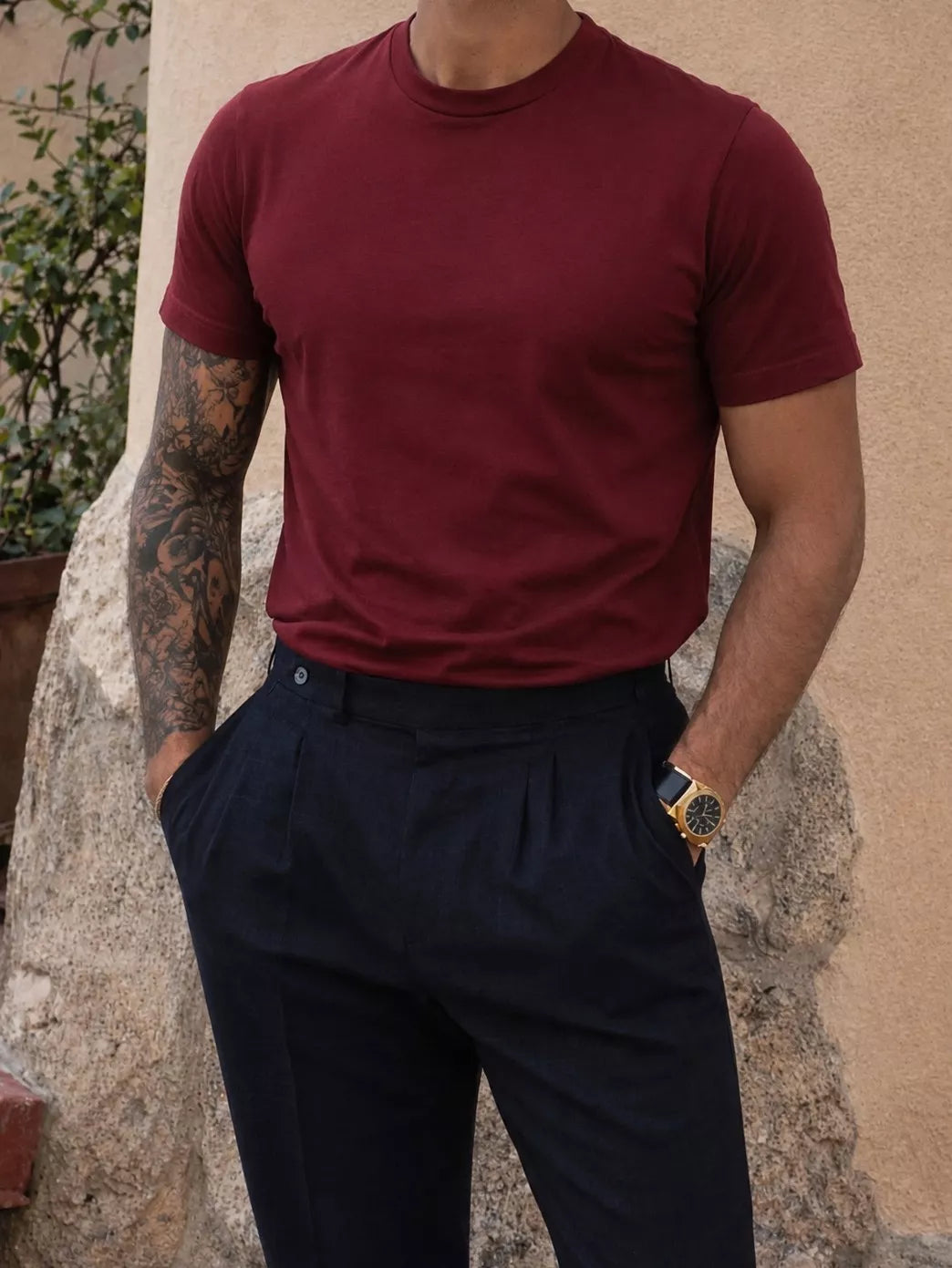 The Stealth Crewneck Organic Tee - Men's Organic Cotton Crew Neck T-Shirt | Regular Fit | Alex Shogun Alex Shogun Men's Clothes