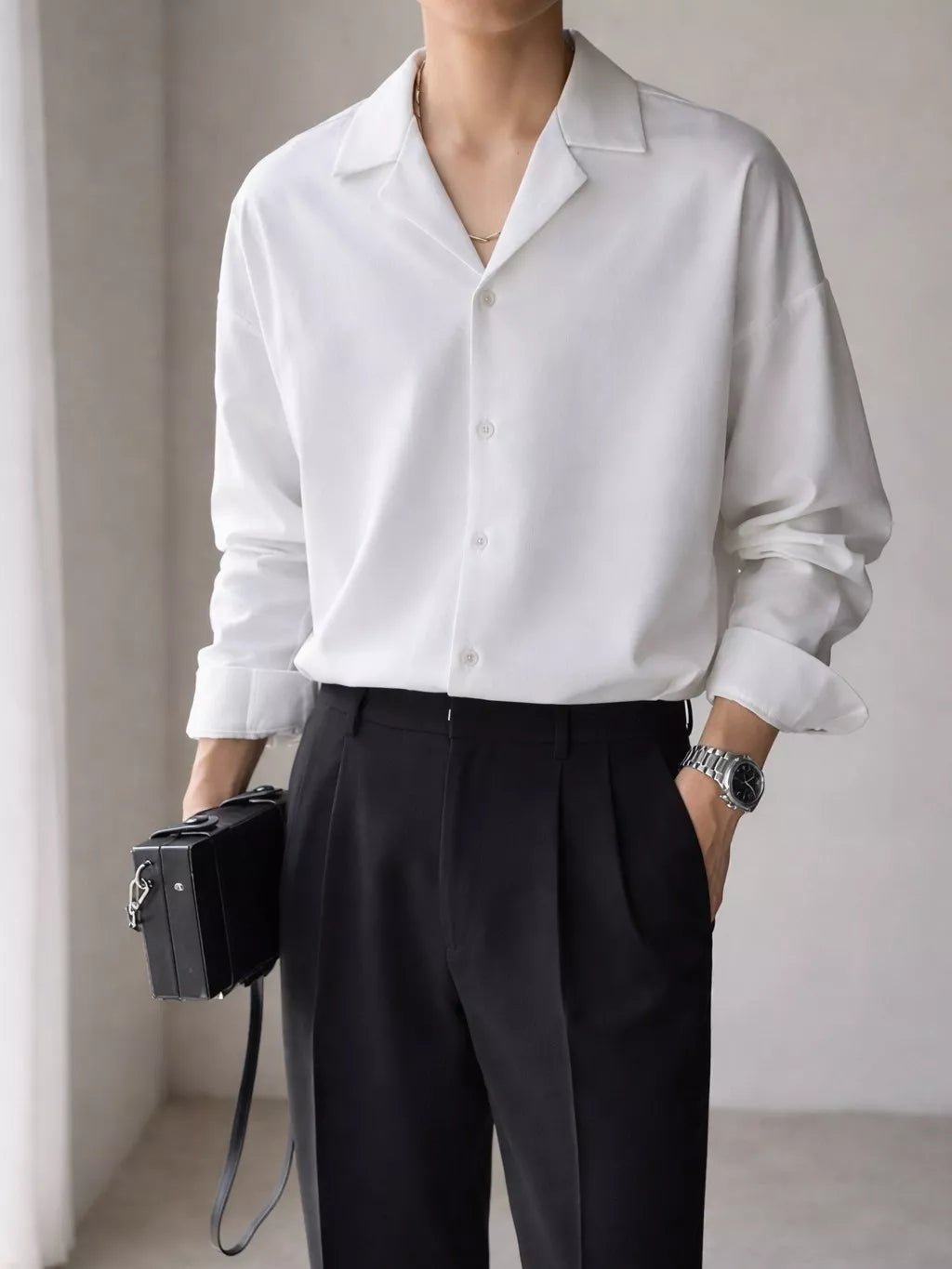 Oslo Grand Arc-Collar Shirt - Oslo Grand Arc-Collar Shirt Alex Shogun Men's Clothes