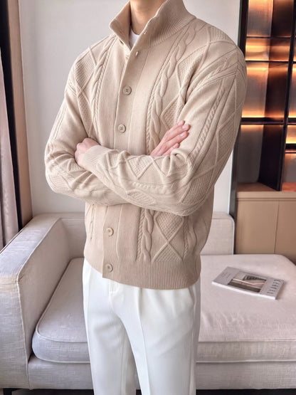 The Balmoral Knit Cardigan - Alex Shogun Men's Clothes