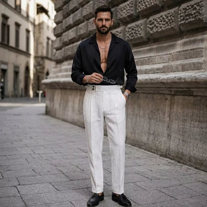 Oslo Grand Arc-Collar Shirt - Oslo Grand Arc-Collar Shirt Alex Shogun Men's Clothes