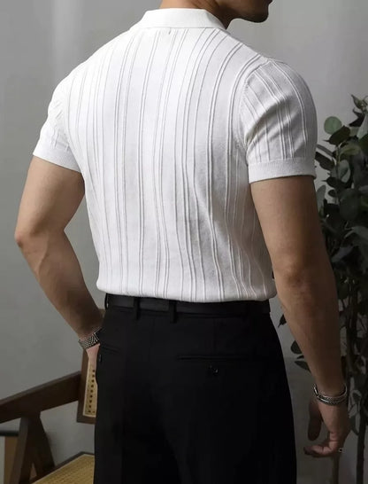 Das Zip-Ripp-Polo-Shirt