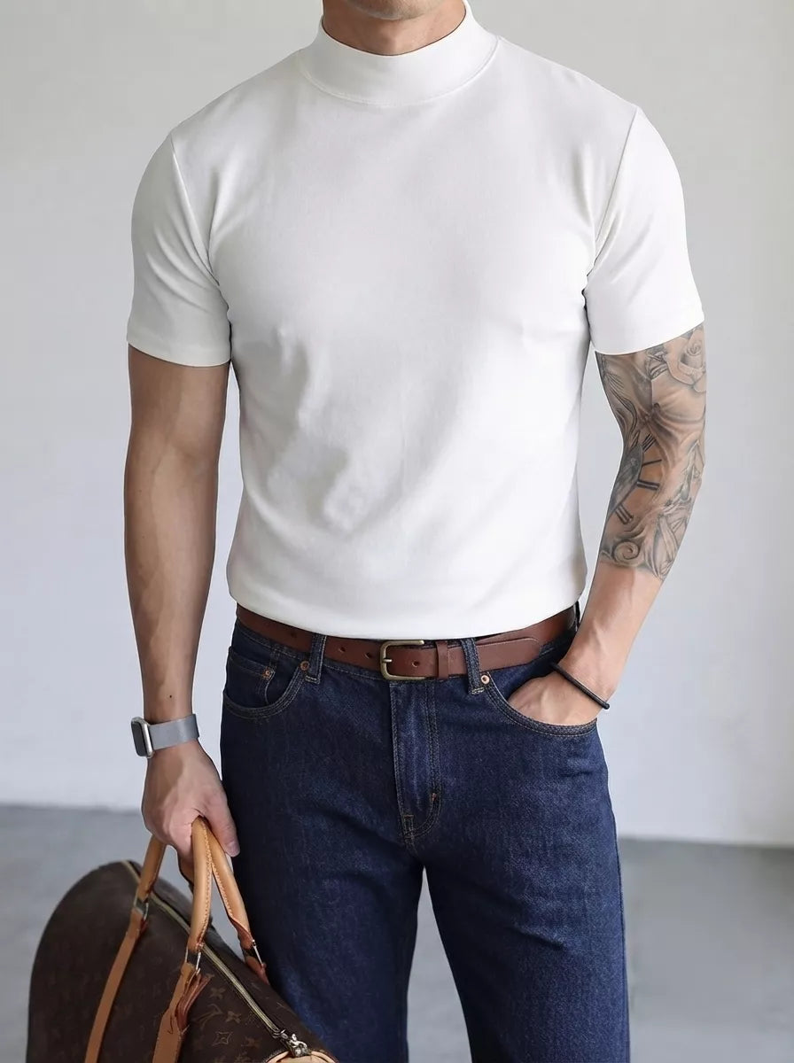 Classic Mock Neck T-shirt