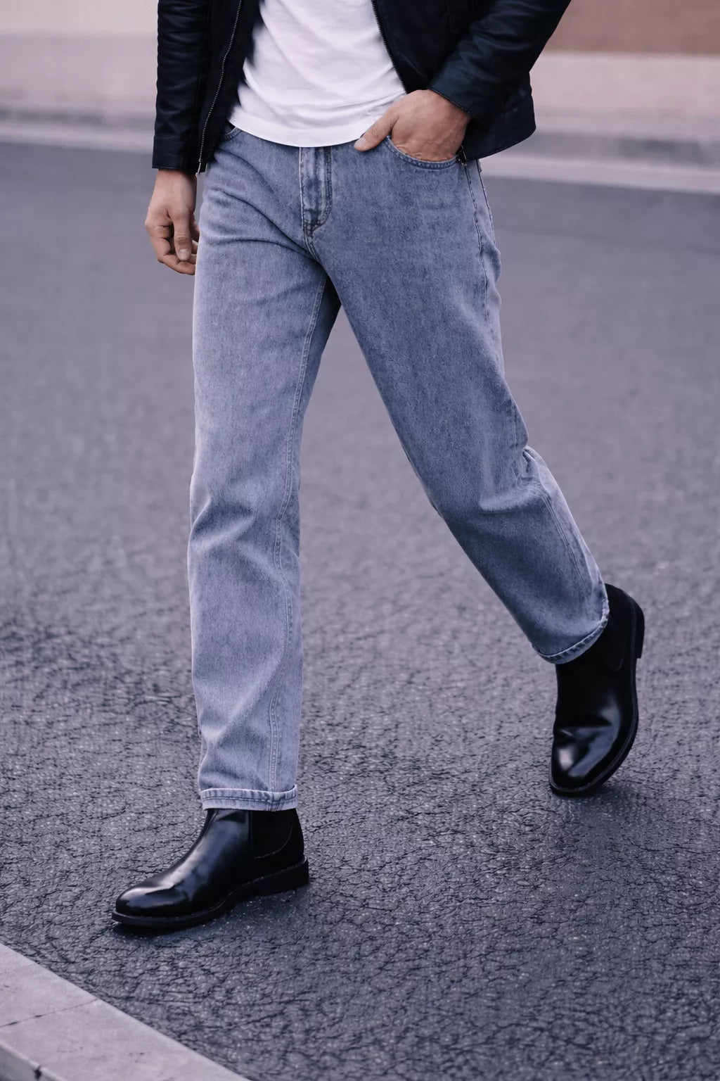 Loose Straight Jeans - Men's Loose Straight Leg Jeans | Relaxed Fit Denim | Alex Shogun Alex Shogun Men's Clothes