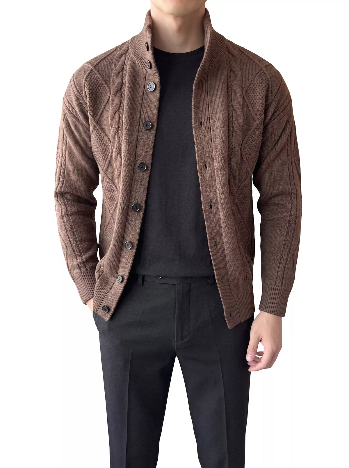 The Balmoral Knit Cardigan - Alex Shogun Men's Clothes