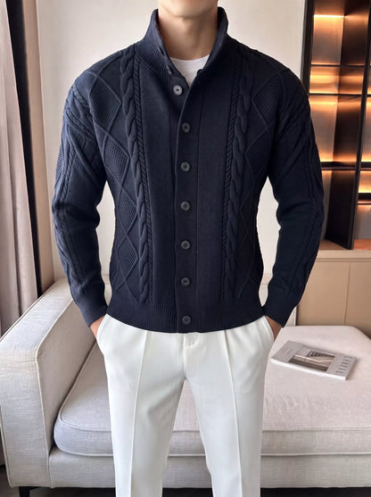 The Balmoral Knit Cardigan - Alex Shogun Men's Clothes