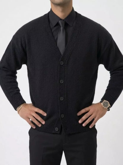Classic Knitted Cardigan - Men's Classic Knitted Cardigan | Elegant Knitwear | Alex Shogun Alex Shogun Men's Clothes