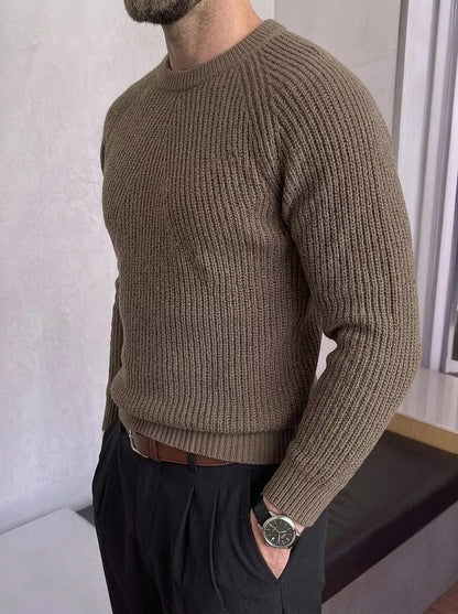 Saville Strickpullover – Rundhals-Pullover