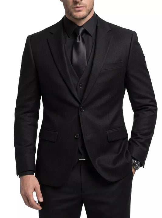 The Obsidian Smart-Knit Blazer - Men's Knit Blazer | Dark Slim Fit Hybrid Jacket | Alex Shogun Alex Shogun Men's Clothes