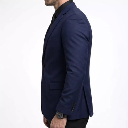 The Obsidian Smart-Knit Blazer - Men's Knit Blazer | Dark Slim Fit Hybrid Jacket | Alex Shogun Alex Shogun Men's Clothes