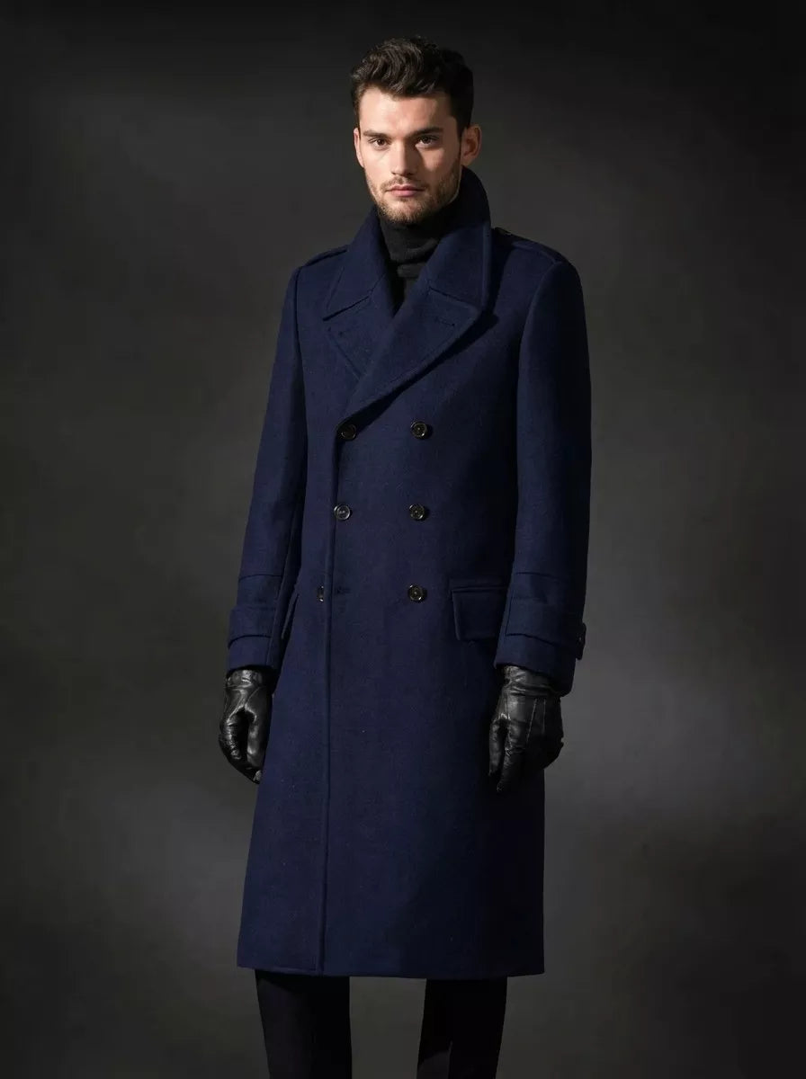 The Monarch Double-Breasted Overcoat - The Monarch Double-Breasted Overcoat Alex Shogun Men's Clothes